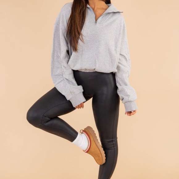 Free People - Valley Girl Pull-Over - Heather Gray - XL - Picture 4 of 12